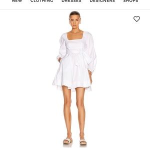 Staud Isabella Square neck mini Dress